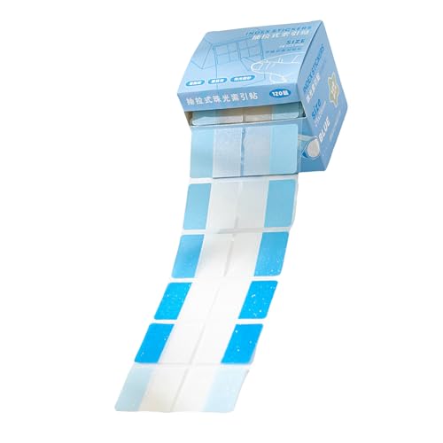 120 Zählen Glitzernde Farbenfrohe Seitenbezeichnung Beschreibbarer Pet Seiten Marker Kleber Notizen Klebebricketikett Für Markierungsflags von jebyltd
