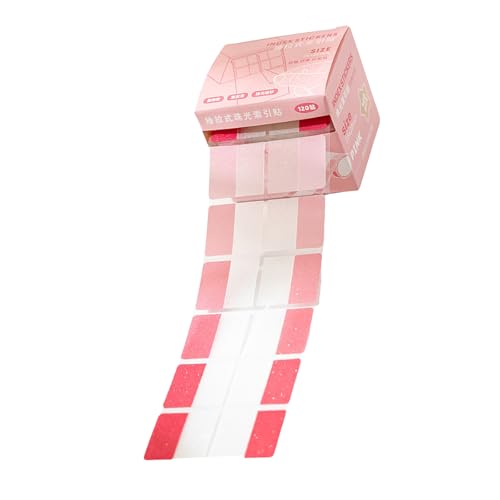 120 Zählen Glitzernde Farbenfrohe Seitenbezeichnung Beschreibbarer Pet Seiten Marker Kleber Notizen Klebebricketikett Für Markierungsflags von jebyltd
