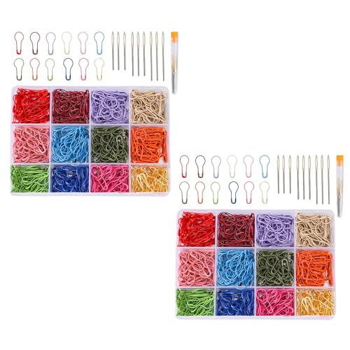 1200pcs Buntes Stricken Sicherer Nadelstift Häkelstich Marker Große Augenstricknadel Zum Stricken Mit Aufbewahrungsboxlehrer Essentiell 1200pcs Buntes Stricken Sicherer Nadelstift Häkelstich Marker Große Augenstricknadel Zum Stricken Mit Aufbewahrungsboxlehrer Essentiell von jebyltd
