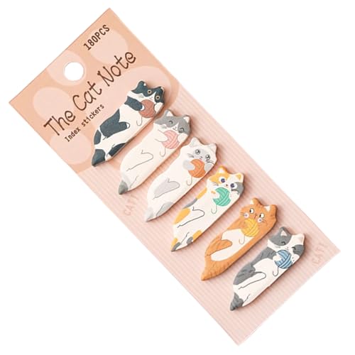 180pcs Cartoon Kätzchen Kleber Hinweis Schreibbarer Seitenmarker 15x45mm Seite Registerkarte "Registerkarte" Lesezeichen Für Notebook Planer Ordner Tiernotizen 180pcs Cartoon Kätzchen Kleber Hinweis Schreibbarer Seitenmarker 15x45mm Seite Registerkarte "Registerkarte" Lesezeichen Für Notebook Planer Ordner Tiernotizen von jebyltd