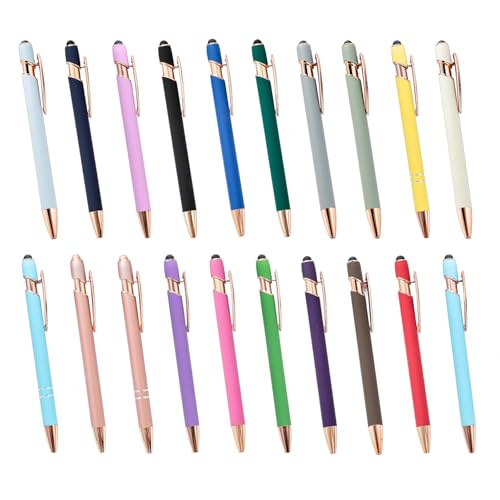 20pcs Retractable Metal Kugelschreiber Mit Berührendem Bildschirm Stift Metall Clip 1.0mm Schreiben Sie Smoohtly Für Office Schüler Schreibwerkzeug von jebyltd