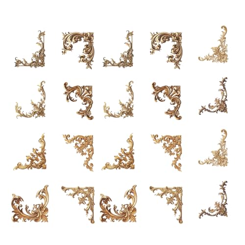 20pcs Vintage Geprägter Eckkleber Dekorations Hintergrundaufkleber Für Scrapbooking Album Journal Und Home Decoration Handmade Journaling Supplies 20pcs Vintage Geprägter Eckkleber Dekorations Hintergrundaufkleber Für Scrapbooking Album Journal Und Home Decoration Handmade Journaling Supplies von jebyltd