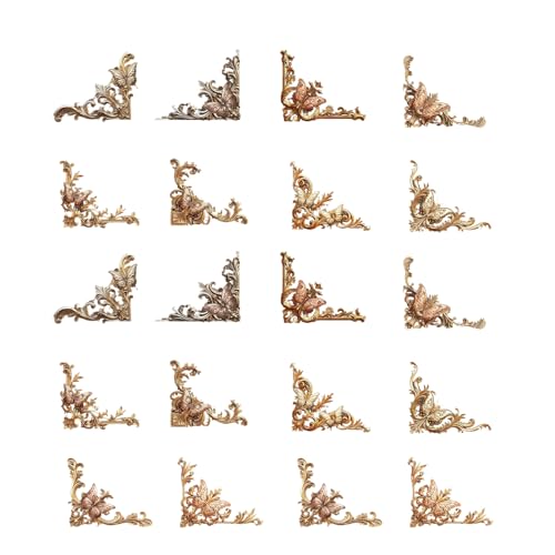20pcs Vintage Geprägter Eckkleber Dekorations Hintergrundaufkleber Für Scrapbooking Album Journal Und Home Decoration Handmade Journaling Supplies 20pcs Vintage Geprägter Eckkleber Dekorations Hintergrundaufkleber Für Scrapbooking Album Journal Und Home Decoration Handmade Journaling Supplies von jebyltd