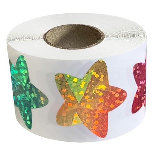 500pcs Sterngeformte Verpackungsaufkleber Fünf Speicherer Sternaufkleber Für Scrapbooking Journal Planer Verpackungspartner von jebyltd