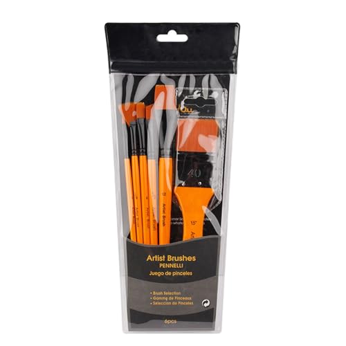 6pcs Breite/Flache/feine Spitze Pinsel Pinsel Nylon Haartist Acrylfarben Für Acrylöl Aquarellmalerei Malerei 6pcs Breite/Flache/feine Spitze Pinsel Pinsel Nylon Haartist Acrylfarben Für Acrylöl Aquarellmalerei Malerei von jebyltd