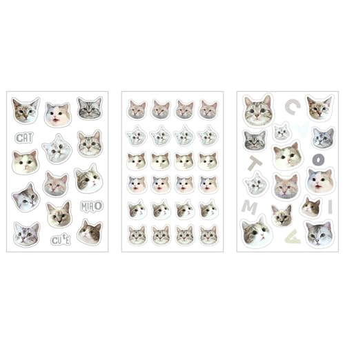 Cartoon Cats PVC Aufkleber Für Scrapbooking Journal Foto Album Telefon Hülle Gepäck Kid Belohnung Aufkleber Für Kinder Lehrer PVC von jebyltd