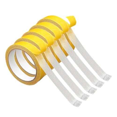 Doppelseitiges Klebeband, weiß, starkes Netzband, doppelseitiges Klebeband, strapazierfähiges Gewebeband für Zuhause, Büro, Schule, Klebeband, 5 Stück Doppelseitiges Klebeband, weiß, starkes Netzband, doppelseitiges Klebeband, strapazierfähiges Gewebeband für Zuhause, Büro, Schule, Klebeband, 5 Stück von jebyltd