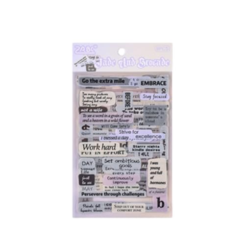 Retro Wasserdichte Haustierplaner Aufkleber Einzigartige Buchstaben Designs Für Scrapbooking Und Journaling Decoration Letter Design von jebyltd