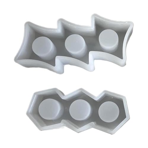 Set Von 2 Runden Robusten Silikonformen Accessoire Für Epoxidharz Kerzenhalter Klare Gipskasten Set Bastelmittelhandgefertigte Kerzenhalter Geschenke Set Von 2 Runden Robusten Silikonformen Accessoire Für Epoxidharz Kerzenhalter Klare Gipskasten Set Bastelmittelhandgefertigte Kerzenhalter Geschenke von jebyltd