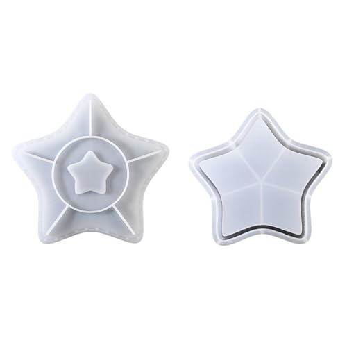 Silikon Aufbewahrungsbox Schimmelpilze Set Behälterform Schmuckkoffer Form Erdbeer/Sternform Zum Herstellen Einfacher Freisetzung Schimmel von jebyltd