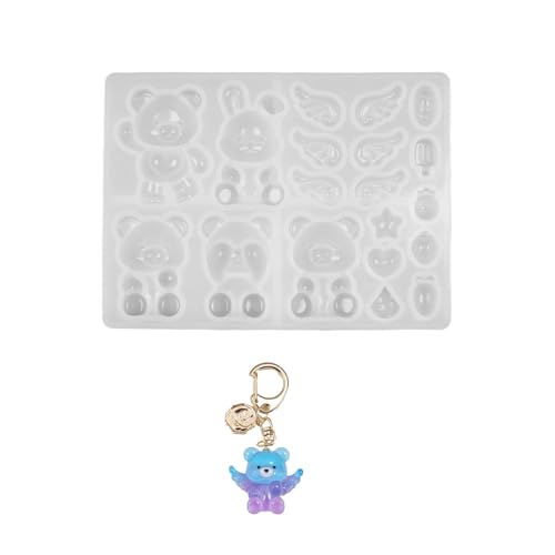 Silikon Crafting Formen Harzbär Und Kaninchen Schlüsselbund Charmeformen Silikontextur Hängende Anhängerform Für Anhänger Craft Formen Silikon Crafting Formen Harzbär Und Kaninchen Schlüsselbund Charmeformen Silikontextur Hängende Anhängerform Für Anhänger Craft Formen von jebyltd