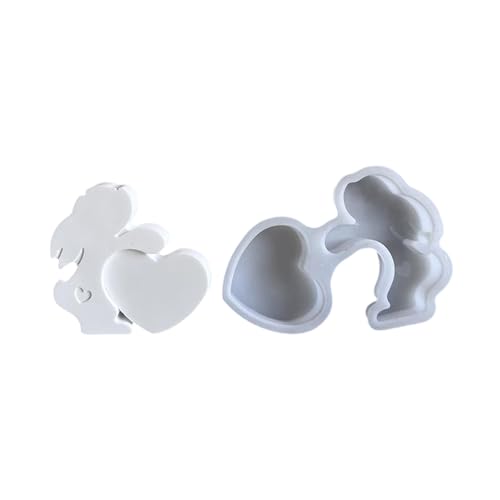 Thematische Ornamentform Flexible Silikonform Für Kaninchen Figur Dekoration Gipsform Schmuck Schmuck Zubehör Os Party Vorräte von jebyltd