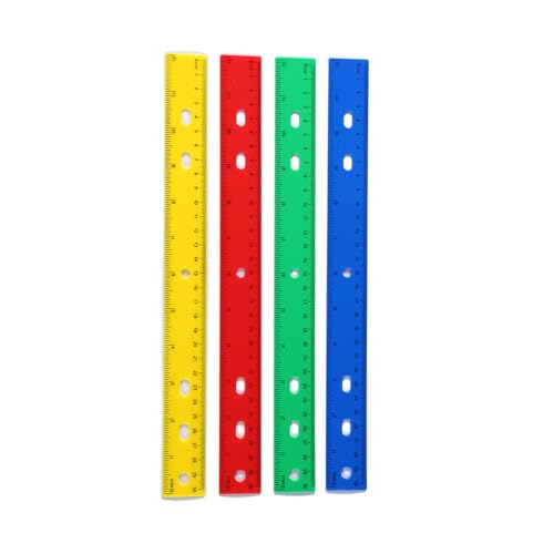 Zeichnen Des Herrschers Mit Loch 12 Zoll Farbenfrohe Klare Herrscher Zoll Und Zentimeter Skala Mathematik Zeichner Lineal Messwerkzeug Klar Mathematik Herrscher von jebyltd