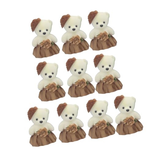 jebyltd 10 Pack Foam Bär Und Blumengeschenk Niedlichkeit Bären Spielzeugschaum Textur Figur Für Geburtstage Und Jubiläen Weichdekoration von jebyltd