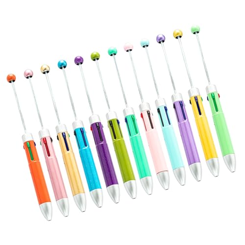 jebyltd 12pcs Multicolor Kugelschreiber 4 Farbe In 1 Perlenbarer Stift Einsenkbares Multicolor Kugelschaltpunkt Strumpffüllfüllstoffe Perl jebyltd 12pcs Multicolor Kugelschreiber 4 Farbe In 1 Perlenbarer Stift Einsenkbares Multicolor Kugelschaltpunkt Strumpffüllfüllstoffe Perl von jebyltd