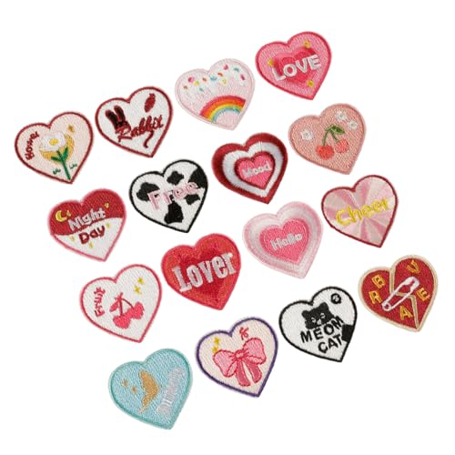 jebyltd 16 Pack Farbenfrohe Stickpatches Einzigartige Modeapplikationen Einzigartige Dekoration Für Mode Und Kleidungsverbesserung Kleidungsstücke Reparaturflecken von jebyltd
