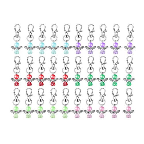 jebyltd 30pcs Segen Keychain Für Babypartys Hochzeits Werbegeschenke Perlen Flügel Anhänger Keyring Für Lehrerschlüsselhalter jebyltd 30pcs Segen Keychain Für Babypartys Hochzeits Werbegeschenke Perlen Flügel Anhänger Keyring Für Lehrerschlüsselhalter von jebyltd