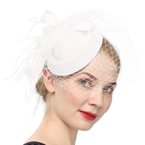 jebyltd Bühnenaufführungen Kopfschmuck Atmungsaktiven Meshes Kopfbedeckung Teas Party Kopfbedeckung Für Besondere Anlässe Vintage Hochzeitshut von jebyltd
