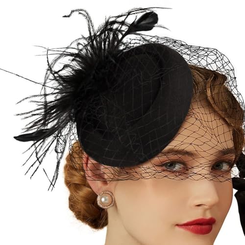 jebyltd Bühnenaufführungen Kopfschmuck Atmungsaktiven Meshes Kopfbedeckung Teas Party Kopfbedeckung Für Besondere Anlässe Vintage Hochzeitshut von jebyltd