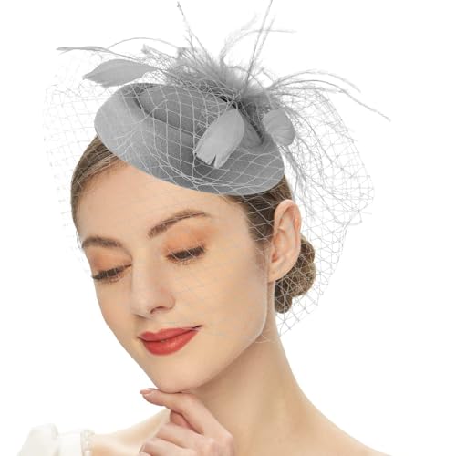jebyltd Bühnenaufführungen Kopfschmuck Atmungsaktiven Meshes Kopfbedeckung Teas Party Kopfbedeckung Für Besondere Anlässe Vintage Hochzeitshut von jebyltd
