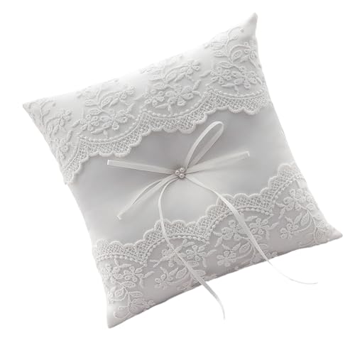 jebyltd Charme Weißer Stoffringe Trägerkissen Schmetterling Handgefertigtes Bandkissen Für Süße Und Natürliche Zeremonie Schleifen Dekoriert jebyltd Charme Weißer Stoffringe Trägerkissen Schmetterling Handgefertigtes Bandkissen Für Süße Und Natürliche Zeremonie Schleifen Dekoriert von jebyltd