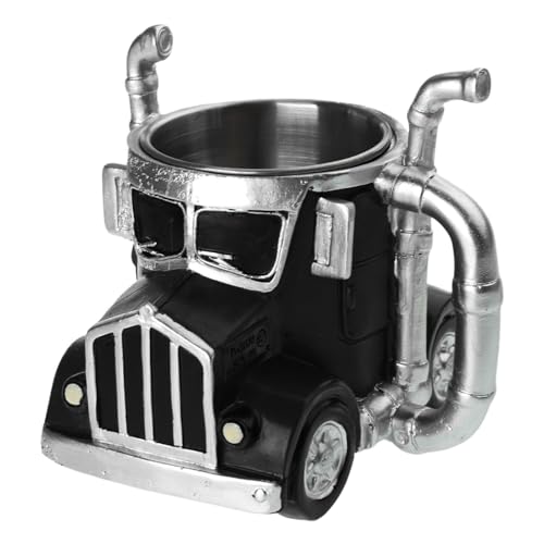 jebyltd Einzigartige Semi Anhänger LKW Becher 12oz Harzwasserbecher Für Kaffeeliebhaber Und Sammler Geburtstag Geschenk Desk Ornament Harz LKW Ornament von jebyltd
