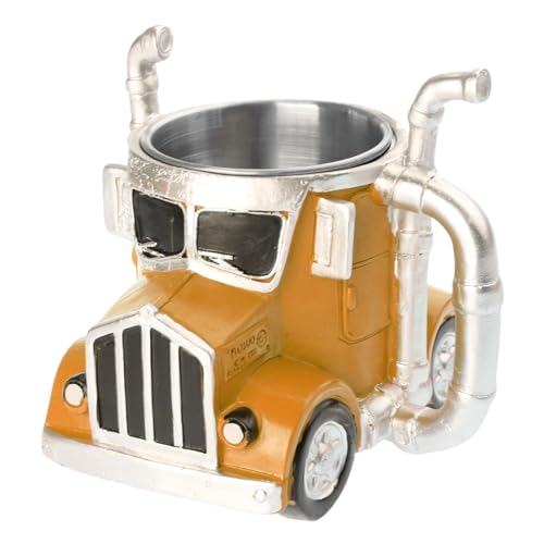 jebyltd Einzigartige Semi Anhänger LKW Becher 12oz Harzwasserbecher Für Kaffeeliebhaber Und Sammler Geburtstag Geschenk Desk Ornament Harz LKW Ornament von jebyltd