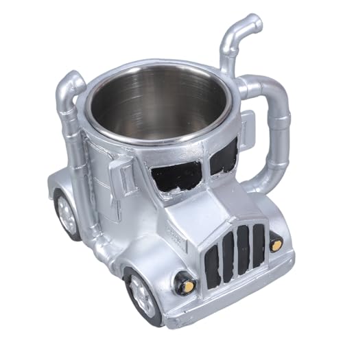 jebyltd Einzigartige Semi Anhänger LKW Becher 12oz Harzwasserbecher Für Kaffeeliebhaber Und Sammler Geburtstag Geschenk Desk Ornament Harz LKW Ornament von jebyltd