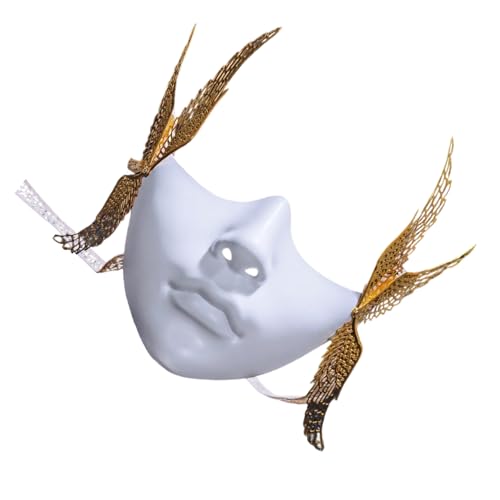 jebyltd Geflügelte Maskerade, mechanisches halbes Gesicht für Damen und Herren, Halloween, Cosplay, Maskerade, Kostüm-Zubehör jebyltd Geflügelte Maskerade, mechanisches halbes Gesicht für Damen und Herren, Halloween, Cosplay, Maskerade, Kostüm-Zubehör von jebyltd