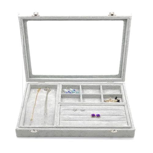 jebyltd Große Plüsch Schmuckschatulle Mit Multifunktionalem Schmuckschatulle Mit Multifunktionalem Deckel Glasabdeckungen Zum Aufbewahren Abwechslungsreicher Schmuckstücke Ladenlagerungslösung jebyltd Große Plüsch Schmuckschatulle Mit Multifunktionalem Schmuckschatulle Mit Multifunktionalem Deckel Glasabdeckungen Zum Aufbewahren Abwechslungsreicher Schmuckstücke Ladenlagerungslösung von jebyltd
