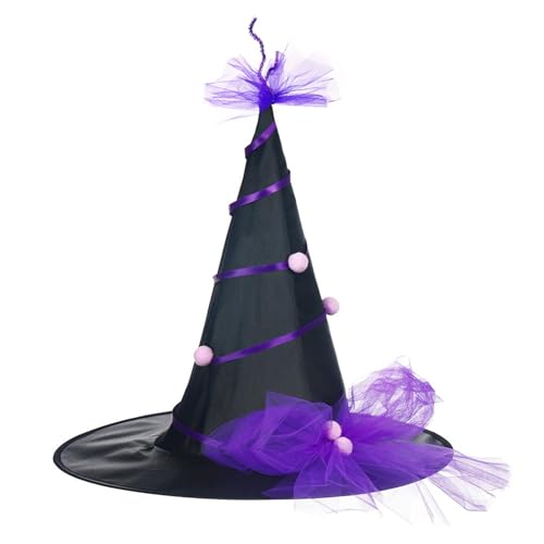 jebyltd Hexenhut für Kinder, spitzer Hexenhut, Halloween, Partyhut, Kürbisse, Hexenhut, Dekoration, Partyzubehör für Karneval jebyltd Hexenhut für Kinder, spitzer Hexenhut, Halloween, Partyhut, Kürbisse, Hexenhut, Dekoration, Partyzubehör für Karneval von jebyltd