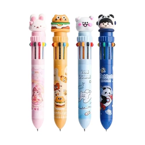 jebyltd Kugelschreiber Für Schüler 10/12 Farben In 1 Einziehbarer Regenbogenstift Multikolor von jebyltd