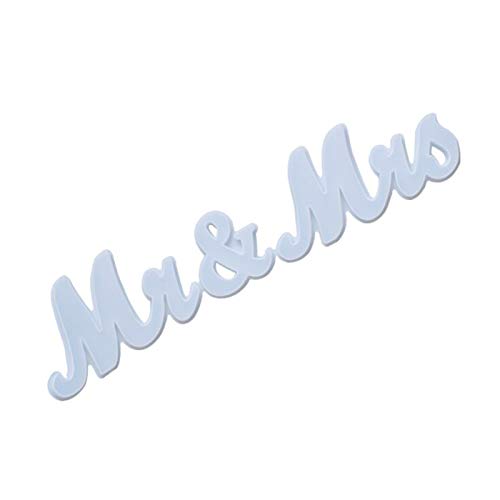 jebyltd MR&MRS Silikonform mit Worten aufgeführte Gießform zum Basteln, zum Aufhängen von Anhängern, Kristall-Epoxidharz-Form jebyltd MR&MRS Silikonform mit Worten aufgeführte Gießform zum Basteln, zum Aufhängen von Anhängern, Kristall-Epoxidharz-Form von jebyltd