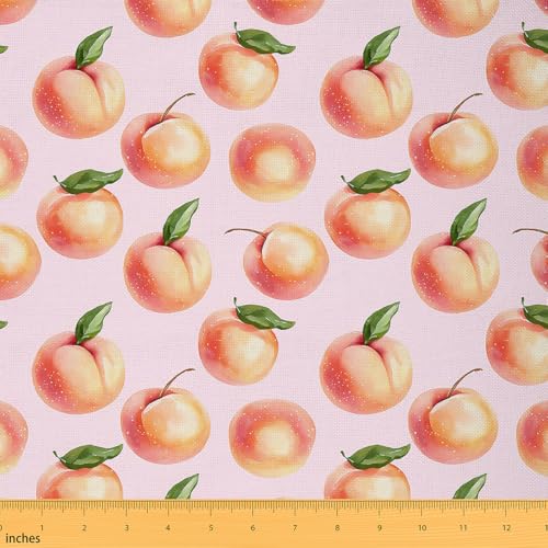 Pfirsichstoff von The Yard für Kinder, Jungen, Mädchen, niedliches Obst für Zuhause, DIY-Projekt, 91 cm, Kawaii, frische Pfirsiche, Polsterstoff, Stühle, Schlafzimmer, Dekoration, weiche Mikrofaser Pfirsichstoff von The Yard für Kinder, Jungen, Mädchen, niedliches Obst für Zuhause, DIY-Projekt, 91 cm, Kawaii, frische Pfirsiche, Polsterstoff, Stühle, Schlafzimmer, Dekoration, weiche Mikrofaser von jejeloiu