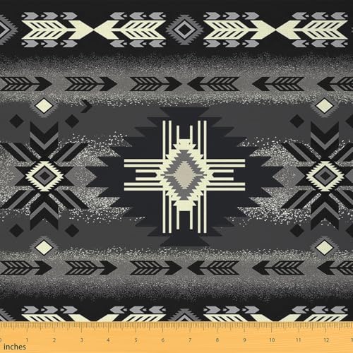 Southwest Native Polsterstoff für Stühle, südwestlicher geometrischer Stoff, für Jungen und Mädchen, Western-Dekor für Heim-DIY-Projekte, wasserdichte Dekoration für Innen- und Außenbereich, 2,7 m von jejeloiu