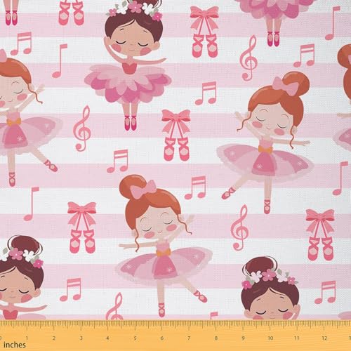 jejeloiu Ballettstoff von The Yard für Mädchen, Jungen, Kinder, 2 Yards Niedliche kleine Tänzerinnen, dekorativer wasserdichter Outdoor-Stoff, rosa Kawaii-Polsterstoff für Stühle, Outdoor-Stoff jejeloiu Ballettstoff von The Yard für Mädchen, Jungen, Kinder, 2 Yards Niedliche kleine Tänzerinnen, dekorativer wasserdichter Outdoor-Stoff, rosa Kawaii-Polsterstoff für Stühle, Outdoor-Stoff von jejeloiu