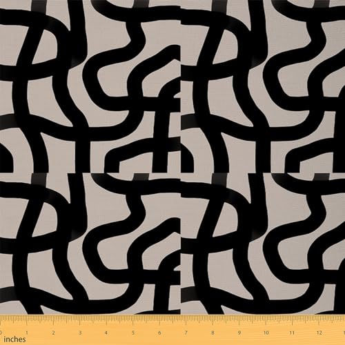 jejeloiu Polsterstoff für Stühle, geometrisch, modern, abstrakt, neutrale Kunst, dekorativ, wasserdicht, für den Außenbereich, für Damen, Herren, Teenager, Geometrie, Heimdekoration jejeloiu Polsterstoff für Stühle, geometrisch, modern, abstrakt, neutrale Kunst, dekorativ, wasserdicht, für den Außenbereich, für Damen, Herren, Teenager, Geometrie, Heimdekoration von jejeloiu