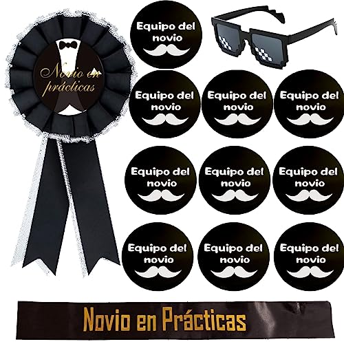 jenich 13Pcs JGA Buttons für Männer Bräutigam Buttons und Team Bräutigam Buttons Bräutigam Anstecker Schwarz für Junggesellenabschied Party Hochzeit jenich 13Pcs JGA Buttons für Männer Bräutigam Buttons und Team Bräutigam Buttons Bräutigam Anstecker Schwarz für Junggesellenabschied Party Hochzeit von jenich