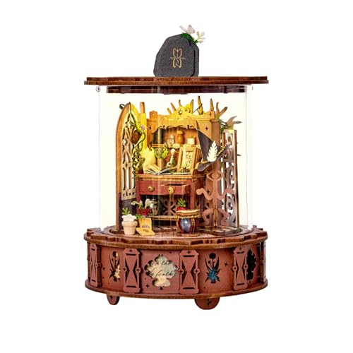 Jianyana Book Nook Kit-Spieluhr, DIY Miniature House Miniatur Haus modellbausatz Erwachsene für Erwachsene Frauen Mädchen Jianyana Book Nook Kit-Spieluhr, DIY Miniature House Miniatur Haus modellbausatz Erwachsene für Erwachsene Frauen Mädchen von jianyana