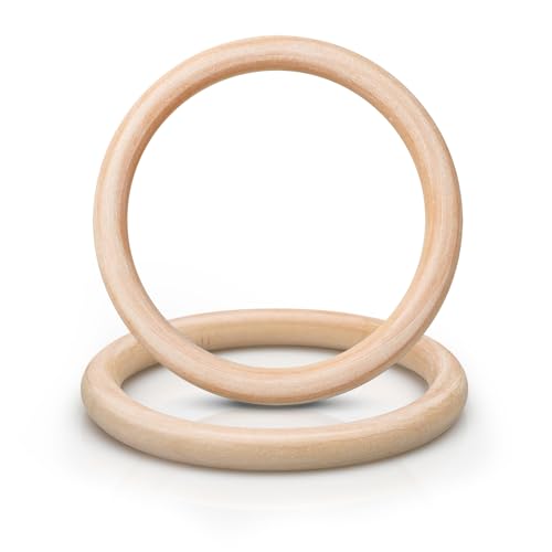 2 Ringe, 10 cm, aus Naturholz, für Band, Blumenstrauß, Hochzeit, Bastelprojekte, kreative Hobby, Deko – vielseitig und robust 2 Ringe, 10 cm, aus Naturholz, für Band, Blumenstrauß, Hochzeit, Bastelprojekte, kreative Hobby, Deko – vielseitig und robust von jiawaggag