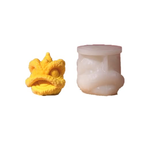 Silikonform für Kreative Handwerk, Niedliche Tier-Design Gipsfigur, DIY Epoxidharz Aromastone Seife Form, Lebensmittelsilikon -40°C bis 230°C, Wiederverwendbar (6X5.8X6CM) von jiejack