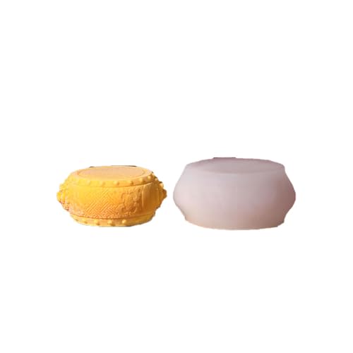 Silikonform für Kreative Handwerk, Niedliche Tier-Design Gipsfigur, DIY Epoxidharz Aromastone Seife Form, Lebensmittelsilikon -40°C bis 230°C, Wiederverwendbar (8X7.1X3CM) von jiejack