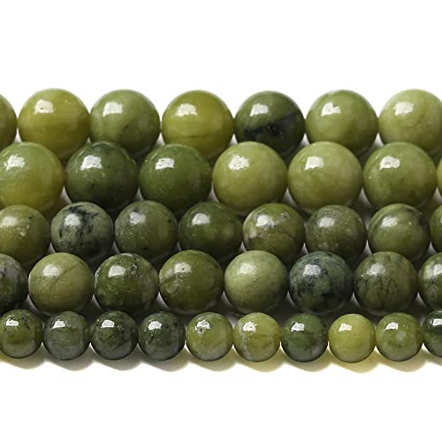 160 Stück 4 mm Naturstein chinesische grüne Jade lose Perlen für Schmuckherstellung DIY Armband Halskette von jiejinyu