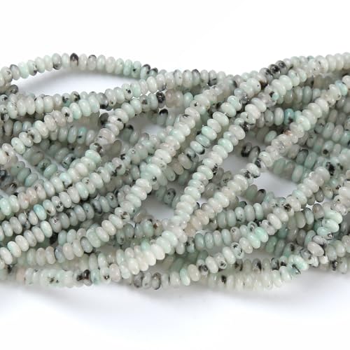 2 x 4 mm, 155 Stück Jaspis-Stein-Röhrchen, Rondelle, Abakus-Scheibe, Abstandhalter, lose Perlen für Schmuckherstellung, Armband, DIY-Zubehör 2 x 4 mm, 155 Stück Jaspis-Stein-Röhrchen, Rondelle, Abakus-Scheibe, Abstandhalter, lose Perlen für Schmuckherstellung, Armband, DIY-Zubehör von jiejinyu