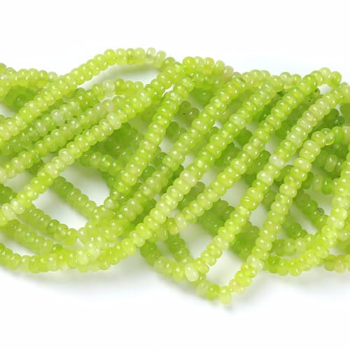 2 x 4 mm 155 Stück Apfelgrüne Jade-Röhrchen Rondelle Abakus Scheibe Abstandshalter lose Perlen für Schmuckherstellung, Armband, DIY-Zubehör 2 x 4 mm 155 Stück Apfelgrüne Jade-Röhrchen Rondelle Abakus Scheibe Abstandshalter lose Perlen für Schmuckherstellung, Armband, DIY-Zubehör von jiejinyu