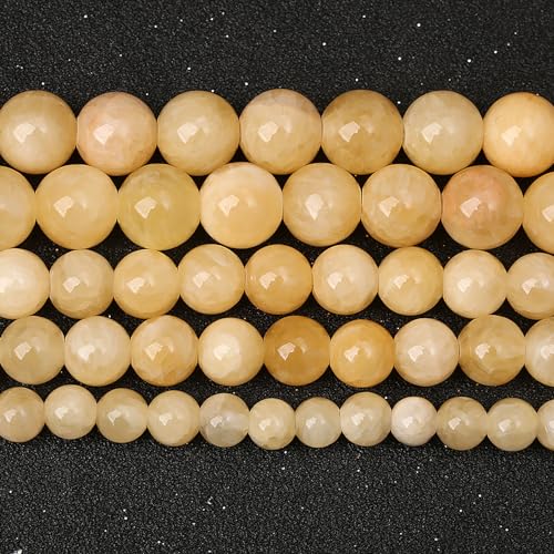 4 mm, 86 Stück, natürliche Steine, gelbe Calcit-Perlen für Schmuckherstellung, DIY-Armbänder 4 mm, 86 Stück, natürliche Steine, gelbe Calcit-Perlen für Schmuckherstellung, DIY-Armbänder von jiejinyu