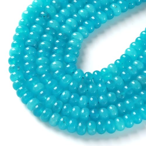 5 x 8 mm, 72 Stück, Amazonit, Chalcedon, Scheibe, Steinröhrchen, Rondelle, Abakus, Abstandhalter, lose Perlen für Schmuckherstellung, Armband, DIY-Zubehör 5 x 8 mm, 72 Stück, Amazonit, Chalcedon, Scheibe, Steinröhrchen, Rondelle, Abakus, Abstandhalter, lose Perlen für Schmuckherstellung, Armband, DIY-Zubehör von jiejinyu