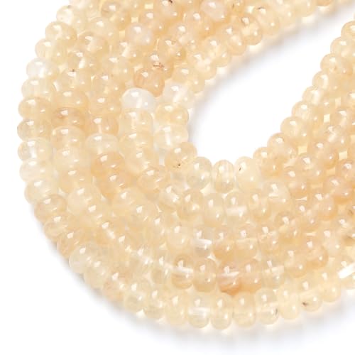 5 x 8 mm, 72 Stück, Rutilquarzrohr, Rondelle, Abakus, Scheibe, Abstandhalter, lose Perlen für Schmuckherstellung, Armband, DIY-Zubehör 5 x 8 mm, 72 Stück, Rutilquarzrohr, Rondelle, Abakus, Scheibe, Abstandhalter, lose Perlen für Schmuckherstellung, Armband, DIY-Zubehör von jiejinyu