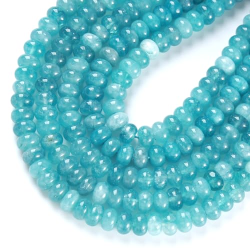 5 x 8 mm, 72 Stück, blaue Aquamarin-Chalcedon-Röhre, Rondelle, Abakus-Scheibe, Abstandhalter, lose Perlen für Schmuckherstellung, Armband, DIY-Zubehör 5 x 8 mm, 72 Stück, blaue Aquamarin-Chalcedon-Röhre, Rondelle, Abakus-Scheibe, Abstandhalter, lose Perlen für Schmuckherstellung, Armband, DIY-Zubehör von jiejinyu