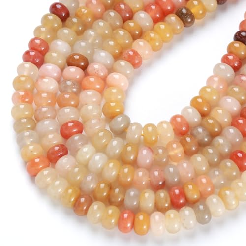 5 x 8 mm, 72 Stück, goldener Faden, Jade-Kristallröhre, Rondelle, Abakus-Scheibe, Abstandhalter, lose Perlen für Schmuckherstellung, Armband, DIY-Zubehör von jiejinyu